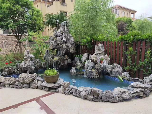 泰安庭院假山鱼池制作方法